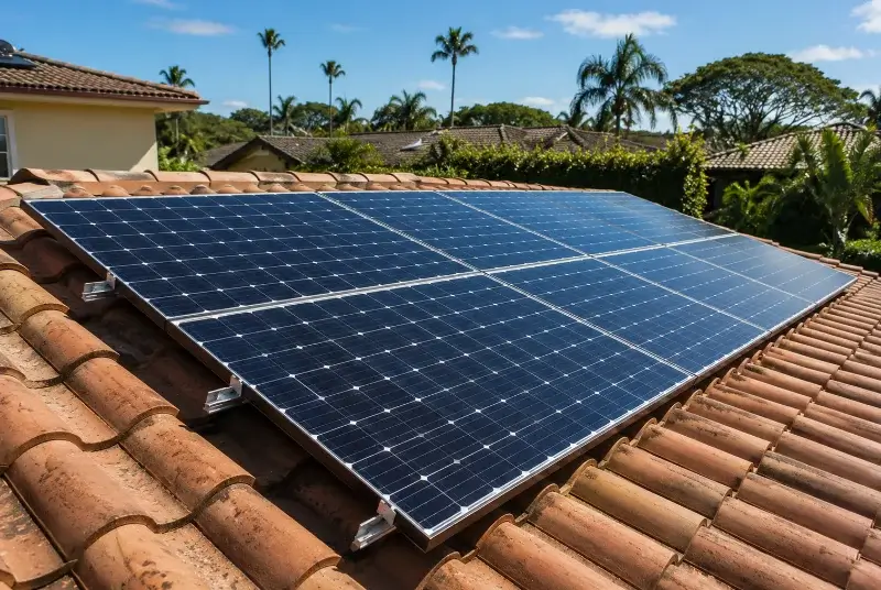Installation de panneaux solaires à Moumour